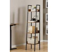 Modcraft Rustic 4-Tier Ladder Shelf - Industrial Freestanding Bookcase in Brown | Size: Large Modcraft Brown Large