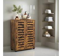 Modcraft Rustic Bathroom Floor Cabinet - Storage Unit with Doors & Adjustable Shelf