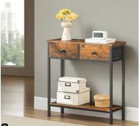 Modcraft Rustic Console Table With Storage - Ideal For Living Room And Hallway