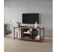 Modcraft Rustic TV Stand for TVs up to 60 Inches - Industrial Entertainment Unit with Open Shelves, 120 x 40 x 50 cm
