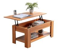 Modcraft Wooden Coffee Table With 1 Shelf And Large Hidden Compartment