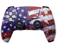 MODDEDZONE M Series Custom Wireless Controller Compatible with PS5 - Exclusive and Unique Design| Customized in the USA| (American Flag)