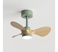 Moddeny Mute Small Ceiling Fan With Light 20 Inch Bedroom Living Room Ceiling Fan Light Ceiling Fans With Lights And Remote LED Imitation Wood Smart Ceiling Fan Outdoor Ceiling Fans For Patios