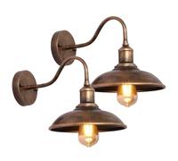 Moddeny Rural Retro Outdoor Wall Lights Gooseneck Waterproof Porch Wall Light 9.3 Inch Farmhouse Barn Light Exterior Anti-Rust Garage Light Vintage Wall Mount Light Fixture