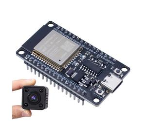 -Mode 2.4GHz Processor Microcontroller ESP-32 Development Board Kit, Integrated Flash | Compatibility Networks, Electronic Accessories for WiFi Cameras, Processor