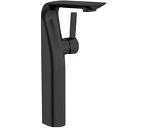 Mode Calatrava matt Black high Rise Basin Mixer tap - Black High Rise Basin tap, Round High Rise Basin taps, Bathroom taps Reliable