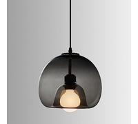 MODEBHD Double -layer Artificial Blowing Glass Pendant Light Circular Lampshade Hanging Lamp Iron Accessory Ceiling Lamp E27 Base Chandelier Hanging Light Fixture Kitchen Island Bedside