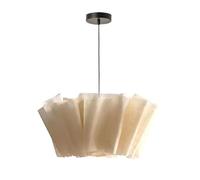 MODEBHD Modern Fabric Pendant Lights Drum Hanging Lamp Creative Chandelier Ceiling Lighting Fixture, Hanging Flush Mount Ceiling Swag Lamps For Living Room Bedroom Dining Room
