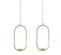 MODEBHD Simple Creative Round Wrought Iron Glass Pendant Lamp, E27 Screw Single-Head Chandelier, Ceiling Lighting Fixtures, Balcony Decoration For Living Room And Bedroom Hanging Light