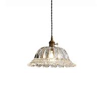 MODEBHD Simple Figured Glass Pendant Lights Decor Brushed Nicke Drop Lamp Nordic Sconce Hanging Lights Ceiling Lamp Kitchen Island Light Fixture Bedroom Suspension Light Lantern