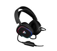 Modecom Volcano MC-899 Prometheus - Headset | RGB LED Headphones | 7.1 Virtual Sound | Removable Microphone | Black