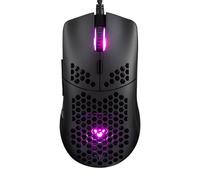 Modecom Volcano Shinobi 3360 - Mouse for Gamers | Wired | with High Precision | PixArt3360 Sensor | Perforated Honeycomb Design | Ultralight | 72 g - Black
