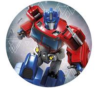 Modecor Transformers 10.5cm Bright White Sugar Cake Topper, 1pc, Fandom Celebration, Birthday