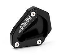 Modeer Compatible with KTM 1290 Super Adventure S 2021 2022 Motorcycle CNC Support Extension Plate Kickstand Side Stand Pad 1290 ADV 1290adv s 1290S Accessories (black)