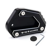 Modeer For V-Strom 650 650XT DL650 2004-2025 Stand Foot Side Stand Enlarge Extension Plate Pad V Strom Vstrom 650 XT VSTROM650 DL 650 Accessories (Black)