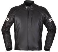 Modeka August 75 Motorcycle Leather Jacket, black-white, size S for Men