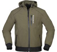 Modeka Clarke waterproof Motorcycle Textile Jacket, green, size 3XL for Men