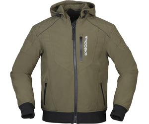 Modeka Clarke waterproof Motorcycle Textile Jacket, green, size 8XL for Men