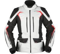 Modeka Elaya Ladies Motorcycle Textile Jacket, light grey/black, size 38