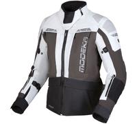 Modeka Hydron, textile jacket waterproof women 40 Light Grey/Dark Grey/Black