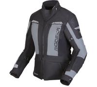 Modeka Hydron waterproof Ladies Motorcycle Textile Jacket, black-grey, size 42 for Women