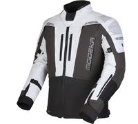 Modeka Hydron waterproof Motorcycle Textile Jacket, light grey/dark grey/black, size 3XL