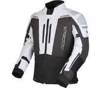Modeka Hydron waterproof Motorcycle Textile Jacket, light grey/dark grey/black, size 5XL