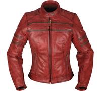Modeka Iona Ladies Motorcycle Leather Jacket, red, size 42 for Women