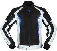 Modeka Khao Air Motorcycle Textile Jacket, black-grey-blue, size S for Men