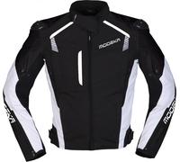 Modeka Lineos Motorcycle Textile Jacket, black-white, size M for Men