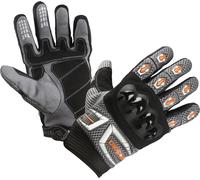 Modeka MX Top Gloves, grey-orange, size M L for Men