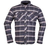 Modeka Nooner Motorcycle Shirt, blue-beige, size XL for Men