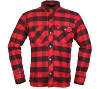 Modeka Nooner Motorcycle Shirt, red/black, size 3XL