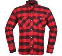 Modeka Nooner Motorcycle Shirt, red/black, size 4XL