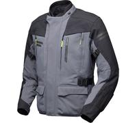 Modeka Paneo LT waterproof Motorcycle Textile Jacke, grey/black, size 4XL