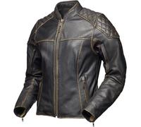 Modeka Phinix Ladies Motorcycle Leather Jacket, dark brown, size 50
