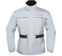Modeka Rain Silver Rain Jacket, silver, size XL for Men