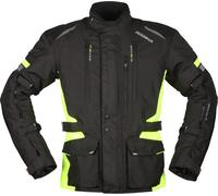 Modeka Striker II Motorcycle Textile Pants, black-yellow, size S for Men