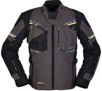 Modeka Taran, textile jacket waterproof XL Black/Dark Grey/Neon-Yellow
