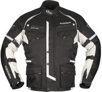 Modeka Tarex Motorcycle Textile Jacket, black-grey, size 4XL for Men