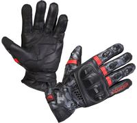 Modeka Valyant Motorcycle Gloves, black-red, size XL for Men