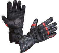 Modeka Valyant Pro Motorcycle Gloves, black-red, size L for Men