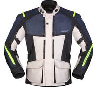 Modeka Varus waterproof Motorcycle Textile Jacket, grey-blue, size M for Men