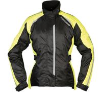 Modeka Viola Dry Ladies Rain Jacket, black-yellow, size 34 for Women