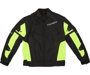 Modeka X-Vent Kids Motorcycle Textile Jacket, black/neon, size 164