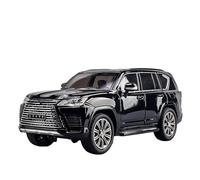 Model 1:24 for LX600 Large Off Road SUV Alloy Diecast Car Model Sound & Light Battery not included(Blackone)