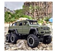 Model 1:28 for G63 6X6 AMG tire off-road vehicle alloy car die-cast model not include batteries(Green)