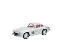 Model 1:32 for 300SL Classic Car Alloy Diecast Model Simulation Miniature (Batteries Not Included)(Silver)
