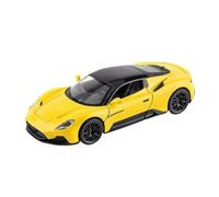 Model 1:32 for Ma&se&ra&ti MC20 Coupe Alloy Sports Car Diecast Metal Model Sound & Light Pull Back Computer Desktop (Batteries Not Included)(Yellow)