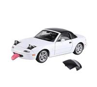 Model 1:32 for Mazda MX5 Supercar Metal Alloy Diecast Car Model Collectibles Birthday No battery(White)